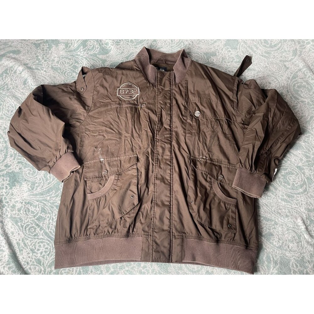 8732 Jacket‎ 3XL XXXL Men's Heavy-Duty Zip-Up Jacket ~ Some Staining
